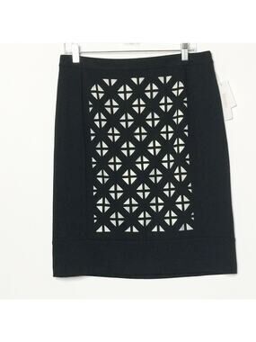 Laundry by Shelli Segal size 10 black skirt NEW!! Fully Lined